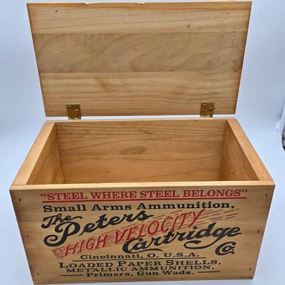 Peters Wooden Ammo Box