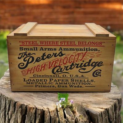 Peters Wooden Ammo Box