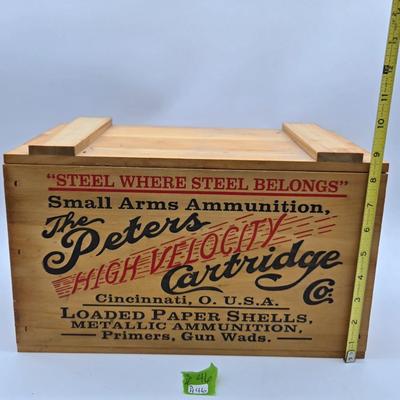 Peters Wooden Ammo Box