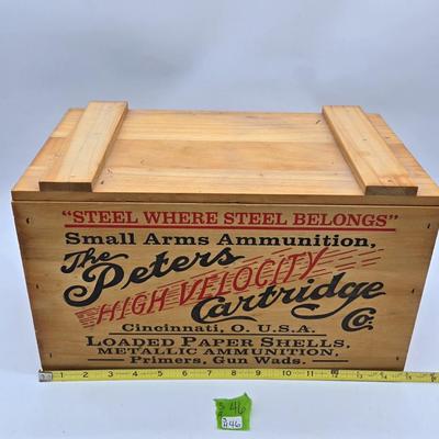 Peters Wooden Ammo Box