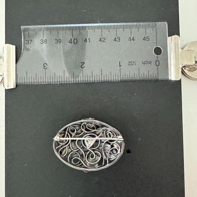 Sterling floral Pin