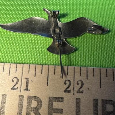 Sterling seagull pin