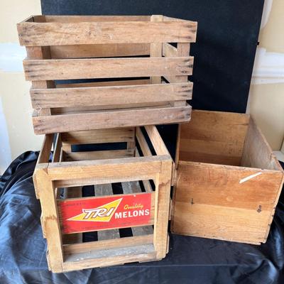 Antique Wood Boxes