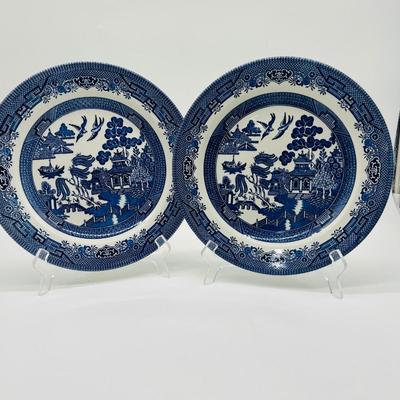 4 CHURCHILL Willow Plates