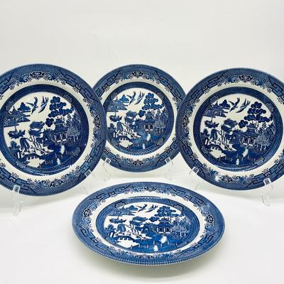4 CHURCHILL Willow Plates