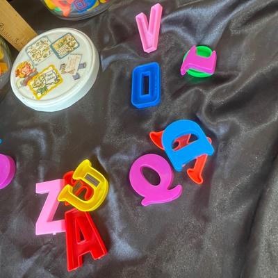 2 jars Magnetic letters