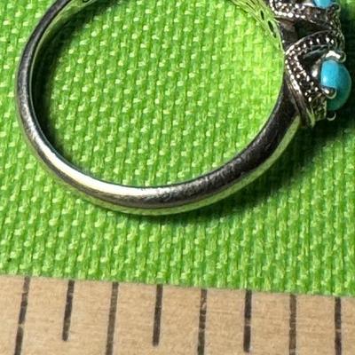Sterling & stone ring