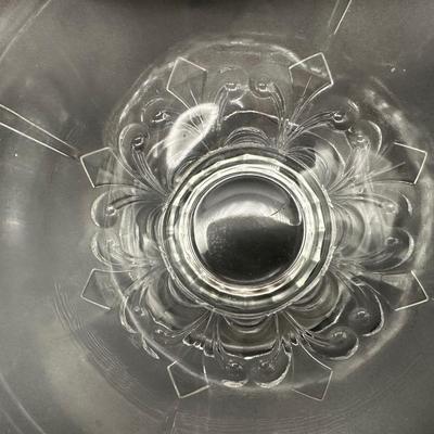 Vintage Indiana Glass Double Fleur de Lis (2)