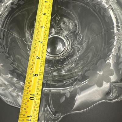 Vintage Indiana Glass Double Fleur de Lis (2)