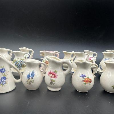 Collection of Vintage Miniature Pitchers (22)
