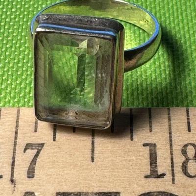 Sterling ring with stones
