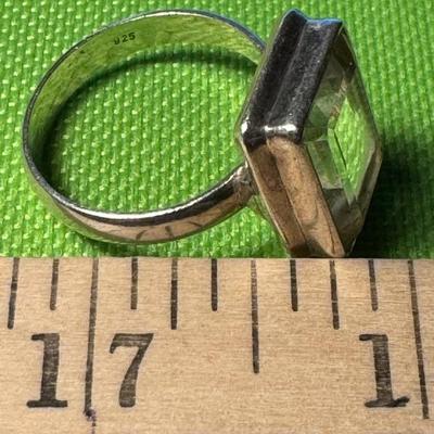 Sterling ring with stones