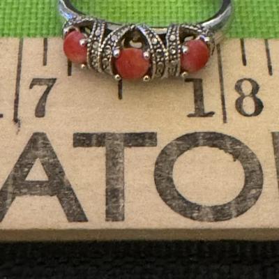 Sterling ring with stones