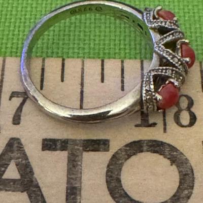 Sterling ring with stones