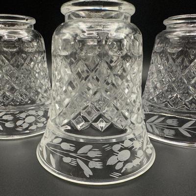 Vintage Glass Pendant Lamp Shades (4)