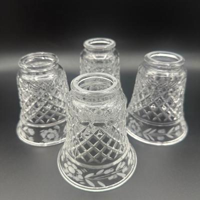 Vintage Glass Pendant Lamp Shades (4)