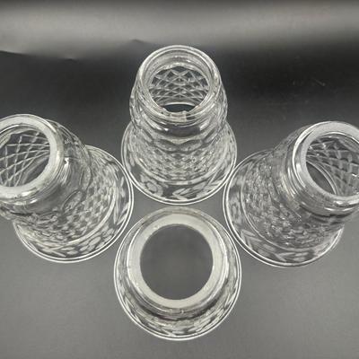 Vintage Glass Pendant Lamp Shades (4)
