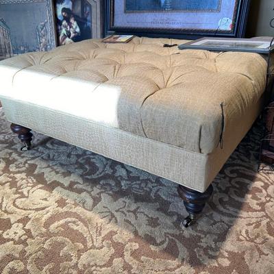 Lot 16; Rug, Ottoman & More