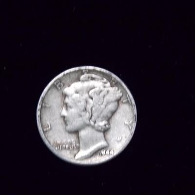 1944 Mercury Dime P