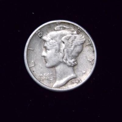 1945 Mercury Dime P