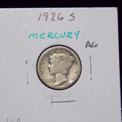 1926 S Mercury Dime