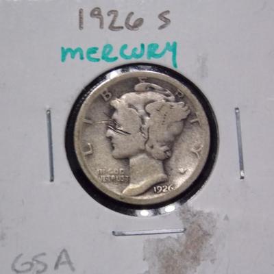 1926 S Mercury Dime