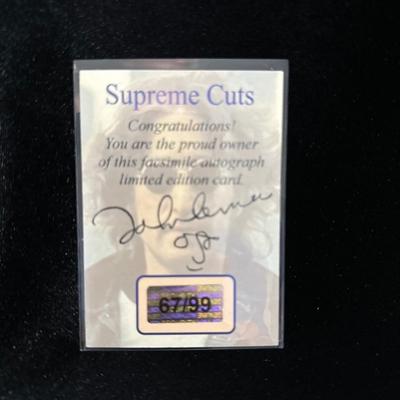 The Beatles-John Lennon Supreme Cuts Card #67 of 99