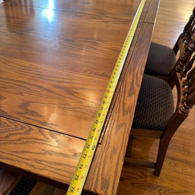 Lot 21: Dining Table & Hutch