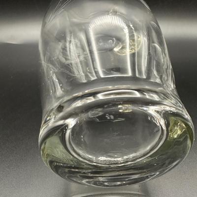 Vintage Etched Glass Pitcher and (3) Cocktail Glasses