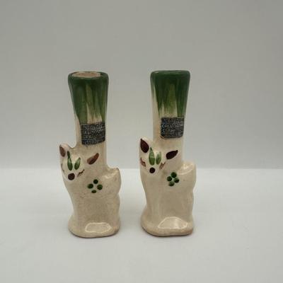 Vintage Rio Hondo Woodland Fawn Bud Vases (2)