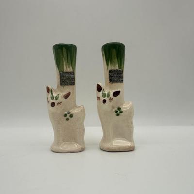 Vintage Rio Hondo Woodland Fawn Bud Vases (2)