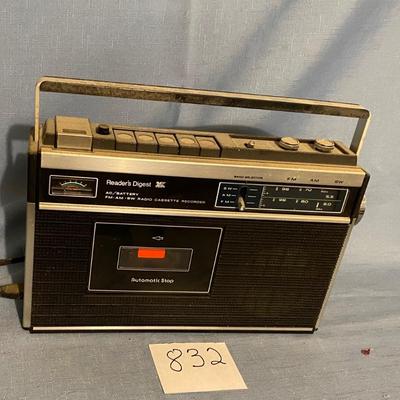 Vintage Readers Digest Radio and Cassette Player