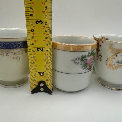 VTG Hand Painted Occupied Japan Tea Cups & Saucers