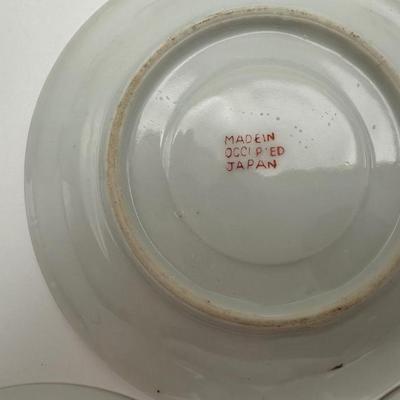 VTG Hand Painted Occupied Japan Tea Cups & Saucers