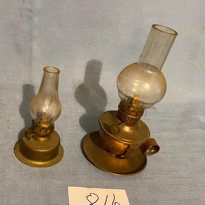 Vintage Mini Kerosene Lamps