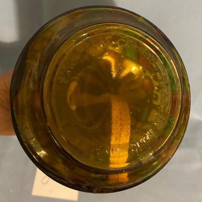 Vintage Stain Glass Style Oil Lamp