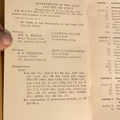 Vintage Army Books