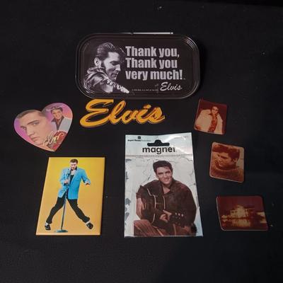 A COLLECTION OF ELVIS MAGNETS