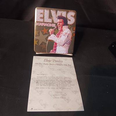 ELVIS KARAOKE 3 CD'S WITH LYRIC BOOK PLUS A LETTER TO A TALENT SHOW WINNER FROM ELVIS