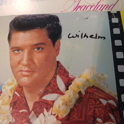 ELVIS "BLUE HAWAII" & "ELVIS "RECORDED LIVE ON STAGE IN MEMPHIS" VINYL RECORDS
