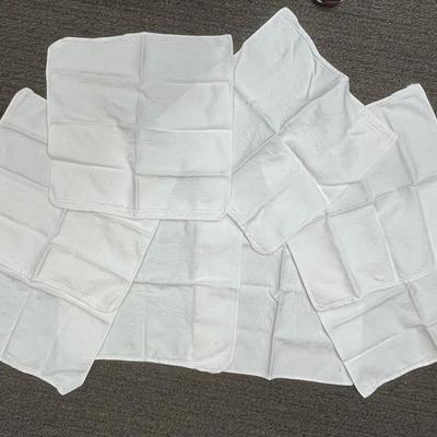 Tablecloth 60" x 96" oblong oval, Square Napkins, and Gold Ceramic Star Napkin Rings