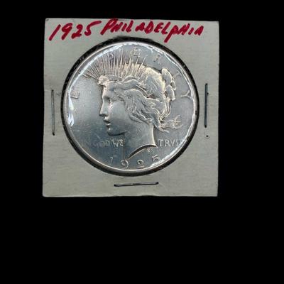 1925 “P” Peace Silver Dollar