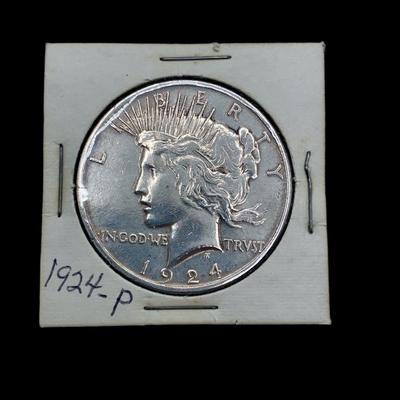 1924 “P” Peace Silver Dollar