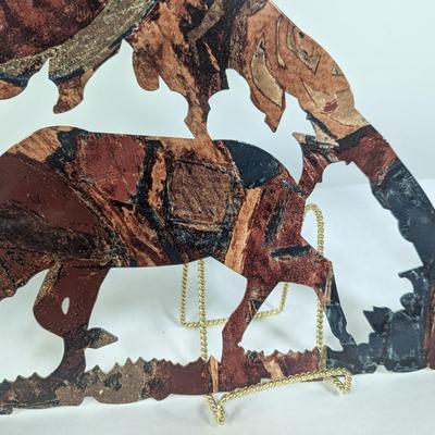 Metal Elk Wall Decor