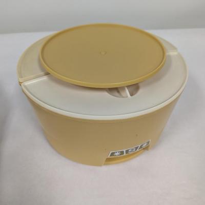 Vintage Rubbermaid Lazy Susan Canister Carousel Harvest Gold