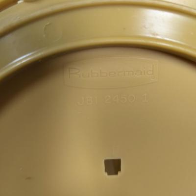 Vintage Rubbermaid Lazy Susan Canister Carousel Harvest Gold