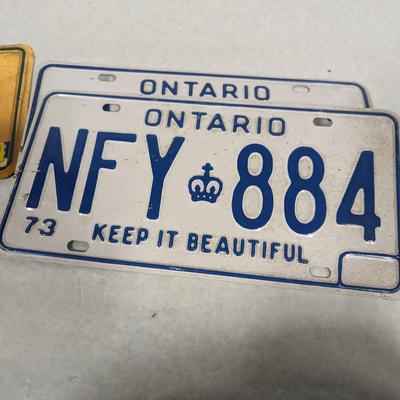Vintage License Plates