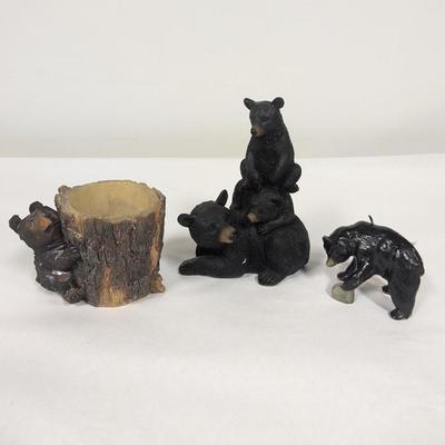 Resin/Candle Bear Figurines