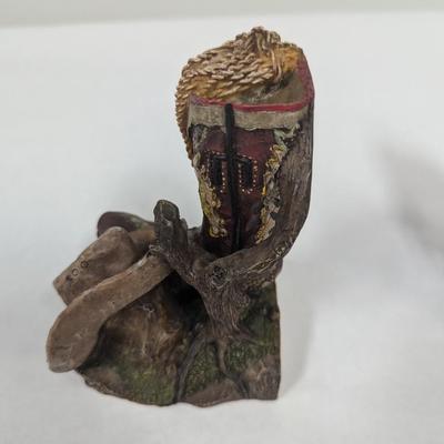 Resin Cowboy Boots/Saddle Bookends
