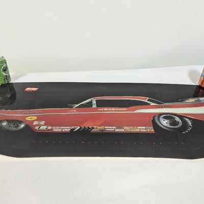 Vintage 1957 Tom Mongoose McEwen Worlds Fastest 57 Chevy Poster,